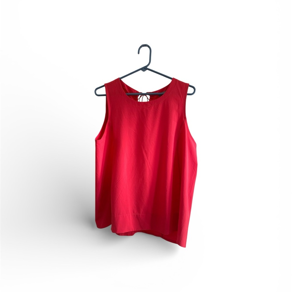 T by Talbots Bright Coral Tank Blouse